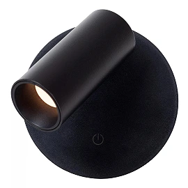 TONI rechargeable wall spotlight LED 2W CCT magnetic Black (Lucide)