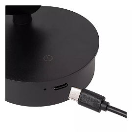 TONI rechargeable wall spotlight LED 2W CCT magnetic Black (Lucide)