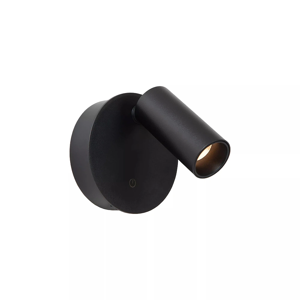 TONI rechargeable wall spotlight LED 2W CCT magnetic Black (Lucide)