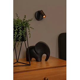 TONI rechargeable wall spotlight LED 2W CCT magnetic Coffee (Lucide)