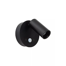 TONI rechargeable wall spotlight LED 2W CCT with sensor Black (Lucide)