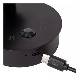 TONI rechargeable wall spotlight LED 2W CCT with sensor Black (Lucide)