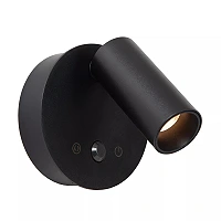 TONI rechargeable wall spotlight LED 2W CCT with sensor Black (Lucide)