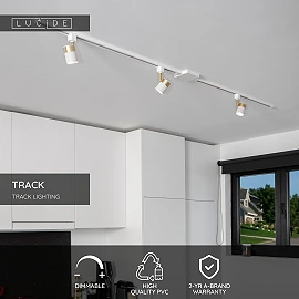 TRACK 1-circuit track 1 m White (Lucide)