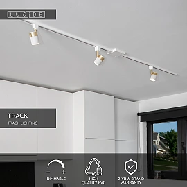 TRACK power supply single White (Lucide)