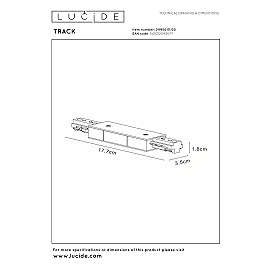 TRACK power supply double Black (Lucide)