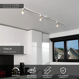 TRACK FLORIS track spot 1xGU10 White (Lucide)