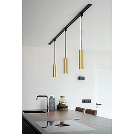 TRACK FLORIS track pendant 1xGU10 Matt Gold / Brass (Lucide)