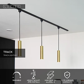 TRACK FLORIS track pendant 1xGU10 Matt Gold / Brass (Lucide)