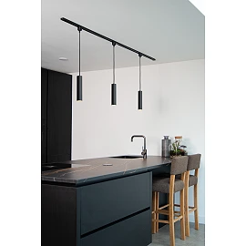 TRACK FLORIS track pendant 1xGU10 Black (Lucide)