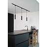TRACK FLORIS track pendant 1xGU10 Black (Lucide)