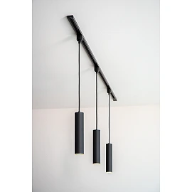 TRACK FLORIS track pendant 1xGU10 Black (Lucide)