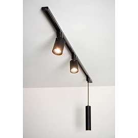 TRACK FLORIS track pendant 1xGU10 Black (Lucide)