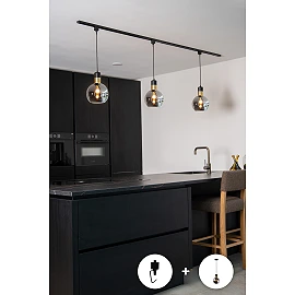 TRACK pendant adapter Black (Lucide)