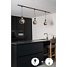 TRACK pendant adapter Black (Lucide)