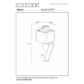 TRACK pendant adapter White (Lucide)