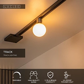 TRACK TYCHO track spot 1xG9 Opal / Black (Lucide)