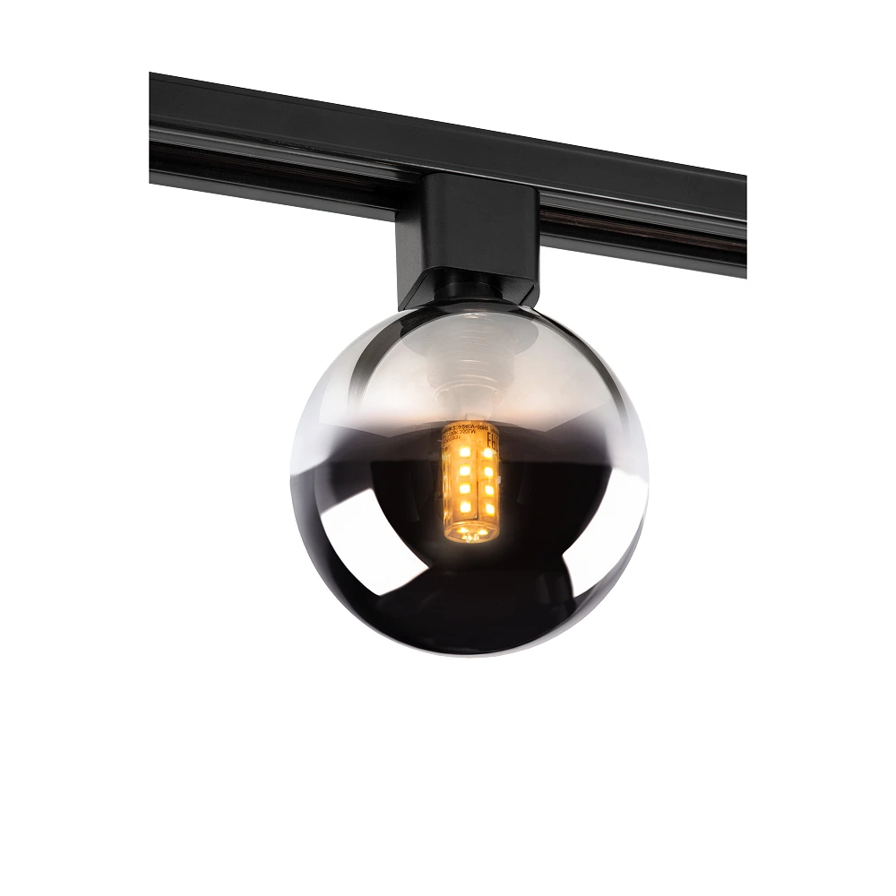 TRACK TYCHO track spot 1xG9 Smoke Grey / Black (Lucide)