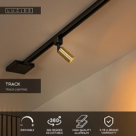 TRACK RITMO track spot 1xGU10 (MR11) Matt Gold / Brass (Lucide)
