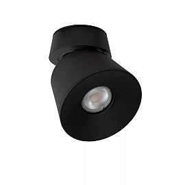 TRIGONO griestu prožektors Ø10,5 cm 1x50W melna (Lucide)