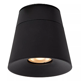 TRIGONO griestu prožektors Ø10,5 cm 1x50W melna (Lucide)