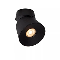 TRIGONO griestu prožektors Ø10,5 cm 1x50W melna (Lucide)