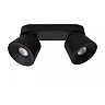 TRIGONO Ceiling spotlight 26,5 cm × 11 cm × 11 cm 2x50W Black (Lucide)