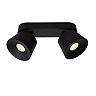 TRIGONO Ceiling spotlight 26,5 cm × 11 cm × 11 cm 2x50W Black (Lucide)