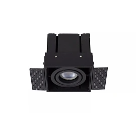 TRIMLESS iebūvējamais griestu prožektors 9,7 cm × 9,7 cm × 9 cm 1x50W melna (Lucide)