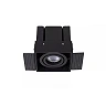 TRIMLESS Recessed spotlight 9,7 cm × 9,7 cm × 9 cm 1x50W Black (Lucide)