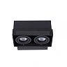 TRIMLESS Recessed spotlight 18,5 cm × 9,7 cm × 9 cm 2x50W Black (Lucide)