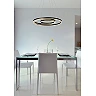 TRINITI LED piekaramā lampa Ø80 cm 32 W 3000K melna (Lucide)