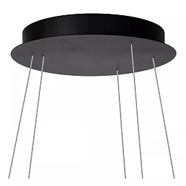TRINITI LED pendant light Ø80 cm 32 W 3000K black (Lucide)