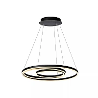 TRINITI LED pendant light Ø80 cm 32 W 3000K black (Lucide)