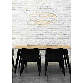 TRINITI LED pendant light Ø80 cm 32 W 3000K white (Lucide)
