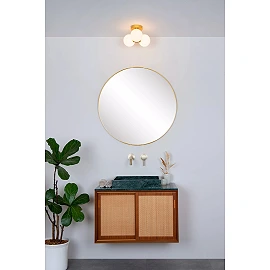 TRUDY vannasistabas griestu lampa 3 x 40 W G9 IP44 matēta zelta/misiņa (Lucide)