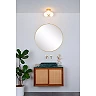 TRUDY flush ceiling light bathroom 3 x 40 W G9 IP44 matt gold/brass (Lucide)