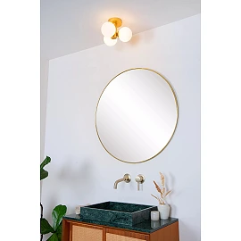 TRUDY vannasistabas griestu lampa 3 x 40 W G9 IP44 matēta zelta/misiņa (Lucide)