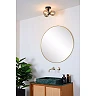 TRUDY Flush ceiling light Bathroom 3x40W G9 IP44 Black (Lucide)