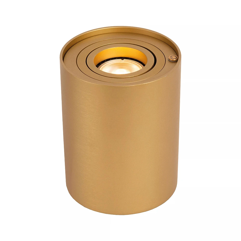 TUBE Table lamp Ø9.6 cm LED 3 StepDim GU10 1x5W 2700K Matt Gold / Brass (Lucide)