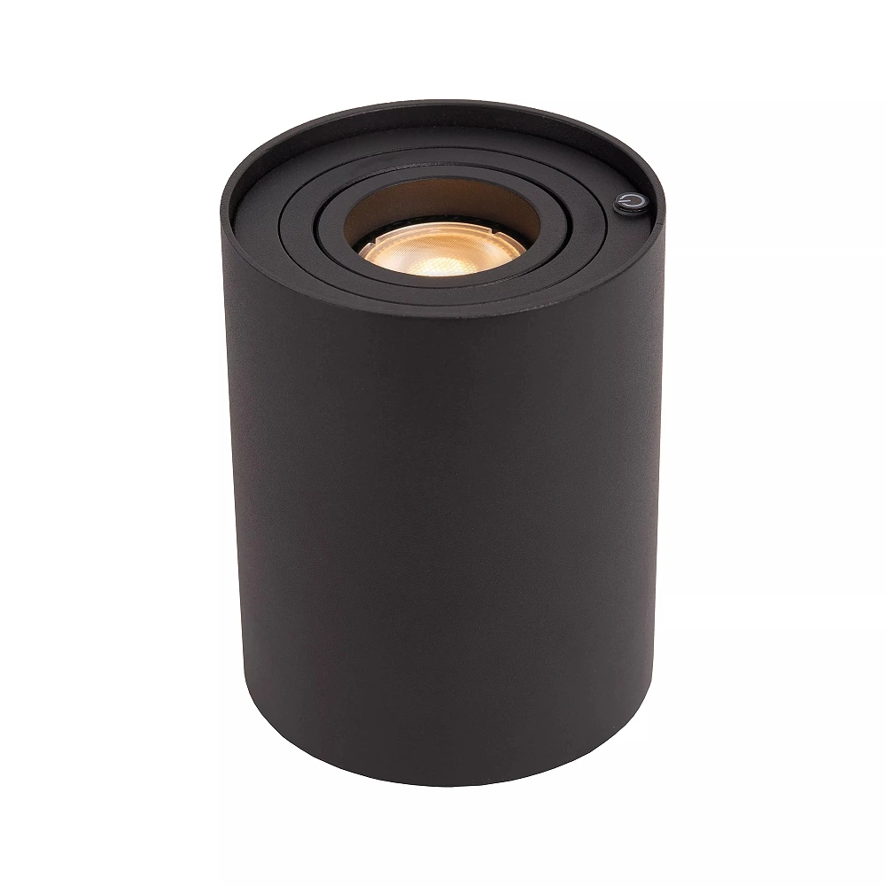 TUBE Table lamp Ø9.6 cm LED 3 StepDim GU10 1x5W 2700K Black (Lucide)