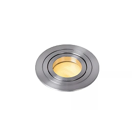 TUBE Recessed spotlight Ø9.2 cm 1xGU10 50W Satin Chrome (Lucide)