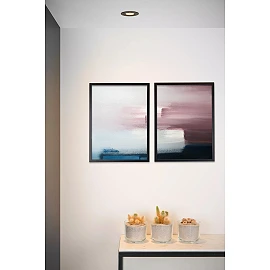 TUBE Recessed spotlight Ø9.2 cm 1xGU10 50W Black (Lucide)