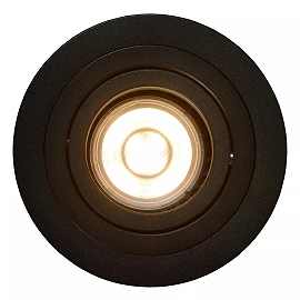 TUBE Recessed spotlight Ø9.2 cm 1xGU10 50W Black (Lucide)