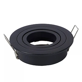 TUBE Recessed spotlight Ø9.2 cm 1xGU10 50W Black (Lucide)