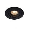 TUBE Recessed spotlight Ø9.2 cm 1xGU10 50W Black (Lucide)