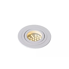 TUBE Recessed spotlight Ø9.2 cm 1xGU10 50W White (Lucide)