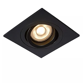 TUBE Recessed spotlight 1xGU10 50W Black (Lucide)