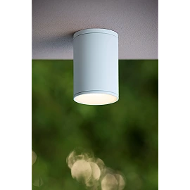 TUBIX outdoor ceiling light 1x24W E27 white (Lucide)