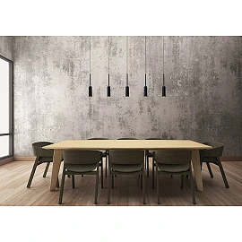 TUBULE piekaramā lampa 101 cm LED 5 x 7W 2700K melna (Lucide)